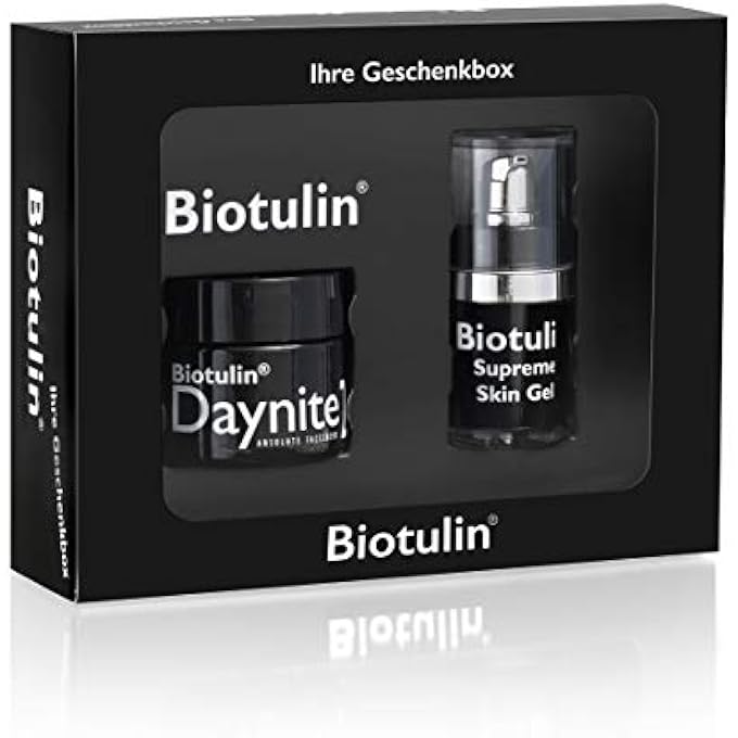 Biotulin GIFT BOX GEL & DAYNITE CREAM, ANTI AGING FACE MOISTURIZER - WITH SPILANTHOL -ACMELLA OLERACEA (PARACRESS) FOR REDUCE DEPTH OF WRINKLES AND FINE LINES & SKIN-TIGHTENING AND SMOOTHING EFFECT - Image 1